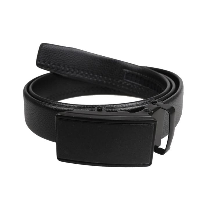 Ikat pinggang Pria kulit Formal Rel Autolock Belt Hitam, IKAT PINGGANG  KULIT