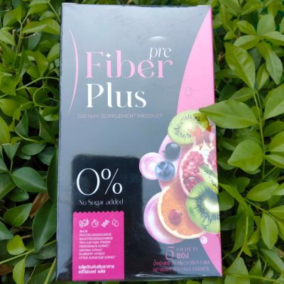 1 กล่อง    พรีไฟเบอร์ พลัส    Pre Fiber Plus ผลิตภัณฑ์เสริมอาหาร   บรรจุกล่องละ 5 ซอง