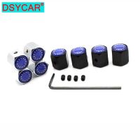 DSYCAR 1Set Car Styling Zinc Alloy Anti-theft European Flag Tire Caps Tires Stem Air Cap Airtight Cov 【hot】 ！ 1