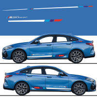 2ชิ้นสติกเกอร์ตัวถังรถ BMW รอบเอวสติกเกอร์รถ (ทั้งสองด้านของร่างกาย)