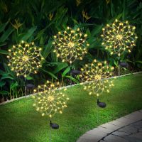 150 LED Solar Fireworks Light 7 Color Solar Jellyfish Lamp Sunflowers IP65 Waterproof Garden Lights For Patio Pathway Decoration