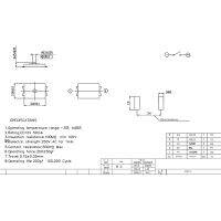 Sun 50pcs 2x3x0.6 U สัมผัสปุ่มกดสวิทช์ TACT 4 PIN Micro Switch SMD MINI Thin Film Key Light TOUCH SWITCH