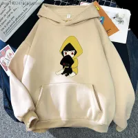 Jaket Hoodie Anime Little Nightmare Enam Bayangan Lucu Baju Kartun Harajuku Pria/Wanita Fleece Y2K Streetwear Size Xxs-4Xl