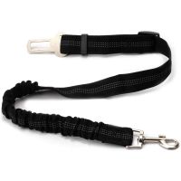 Clarissali Dog Car Clip Anti Shock Elastic Bungee Lead Reflective Adjustable Harness Leash for Dogs Cats