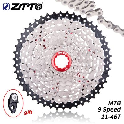 ZTTO MTB 9ความเร็ว11-46ครั้งเทปคาสเซ็ตจักรยาน9วินาทีมู่เล่ Freewheel 9โวลต์ K7เฟือง9วินาที46ครั้งโซ่อัตราส่วนกว้างสำหรับ M430 M4000 M590