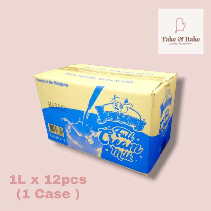 Jersey Full Cream Milk 1L x 12 (1 Case) Lazada PH