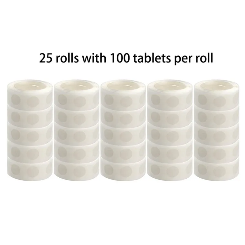 25 Rolls Glue Point Clear Balloon Glue Removable Adhesive Dots Double Sided  Dots Glue Tape For Balloons Wedding Decors