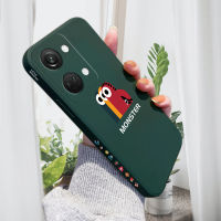 เคสโทรศัพท์สำหรับ OnePlus Nord 3 5G เคสโทรศัพท์ดีไซน์ด้านข้างลายการ์ตูนสัตว์ประหลาดตัวเล็กๆเคสป้องกันกล้องคลุมทั้งหมดปลอกซิลิโคนน้ำรูปแบบขอบสี่เหลี่ยม