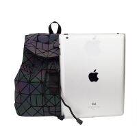 Noctilucent Geometric Pattern Quality Uni Fashion Diamond Backpack Japanese Style Bag B535