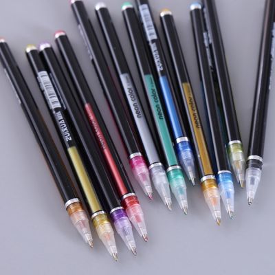 【Ready Stock】Glitter Gel Pen Set Coloring Art Marker Crafting Doodling Drawing
