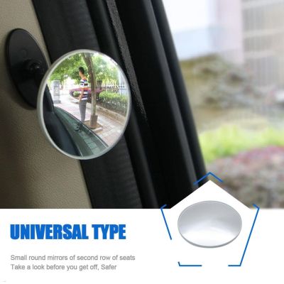 Blind Spot Mirror HD Wide Angle Universal Glass Rear View Mirrors 360 Rotation for Cars