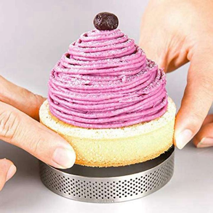 12-pack-stainless-steel-tart-rings-3-in-perforated-cake-mousse-ring-cake-ring-mold-round-cake-baking-tools
