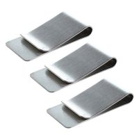 3X Money Clip, Stainless Steel Silver