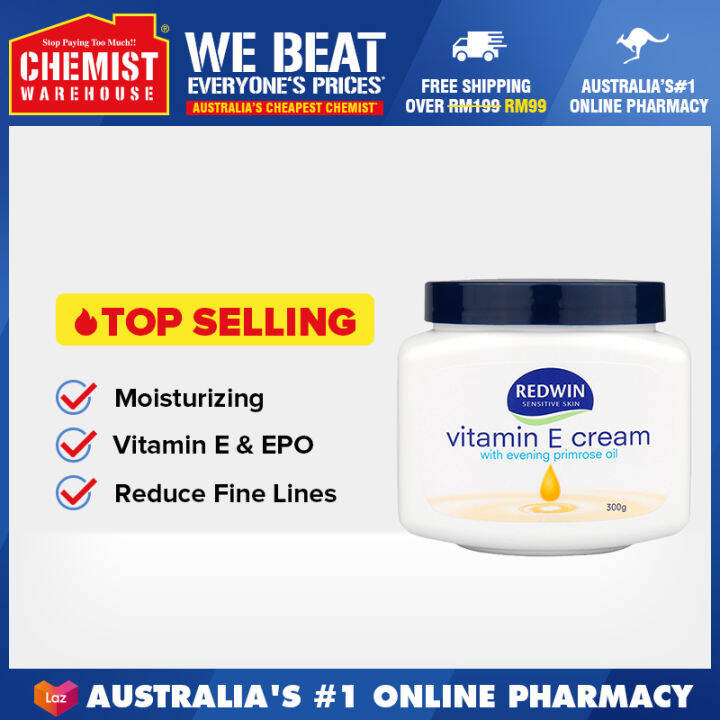 Redwin Cream with Vitamin E & EPO 300g Help Reduce The Visible Signs Of
