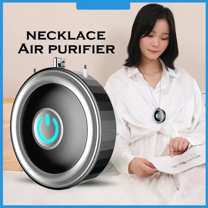 Wearable Air Purifier Necklace Personal Ionizer Portable USB Ioniser Mini Fresher Negative Ion