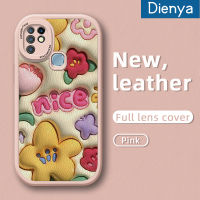 Dienya เคสสำหรับ Infinix Hot 10S Hot 10S NFC ร้อน10T X682B X682C ดีไซน์ใหม่ลายดอกไม้สวยงามเคสใส่โทรศัพท์หนังซิลิโคนนิ่มเคสมือถือกันกระแทกป้องกันการตกด้วยเคสป้องกันกล้องสำหรับเลนส์คลุมทั้งหมด