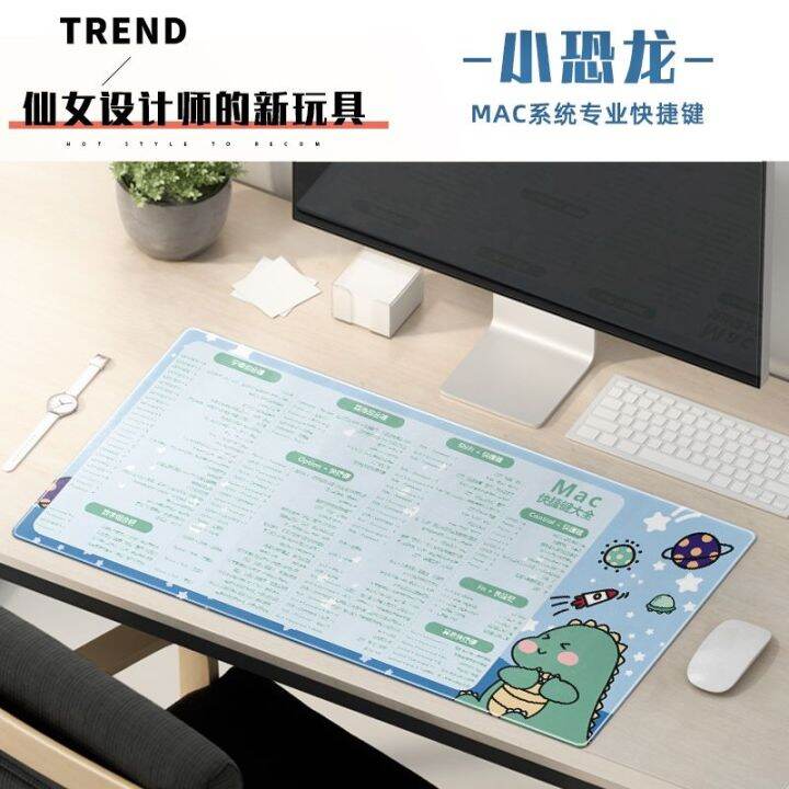 ZILENA Apple Computer Mouse Pad Oversized Shortcut Key Encyclopedia
