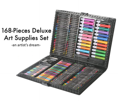 168 Pieces Art Supplies Set Deluxe Art Creativity Painting Drawing