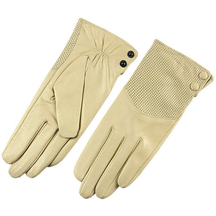 2021Special Offer Sale Dark Red Women Gloves Fashion Genuine Leather Warm Wrist Winter Sheepskin Glove Free Shipping L090NN
