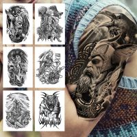 hot！【DT】☒❂❈  War Temporary Men Adult Kids Tattoos Sticker Large Evil Fake Covers Up Tatoos