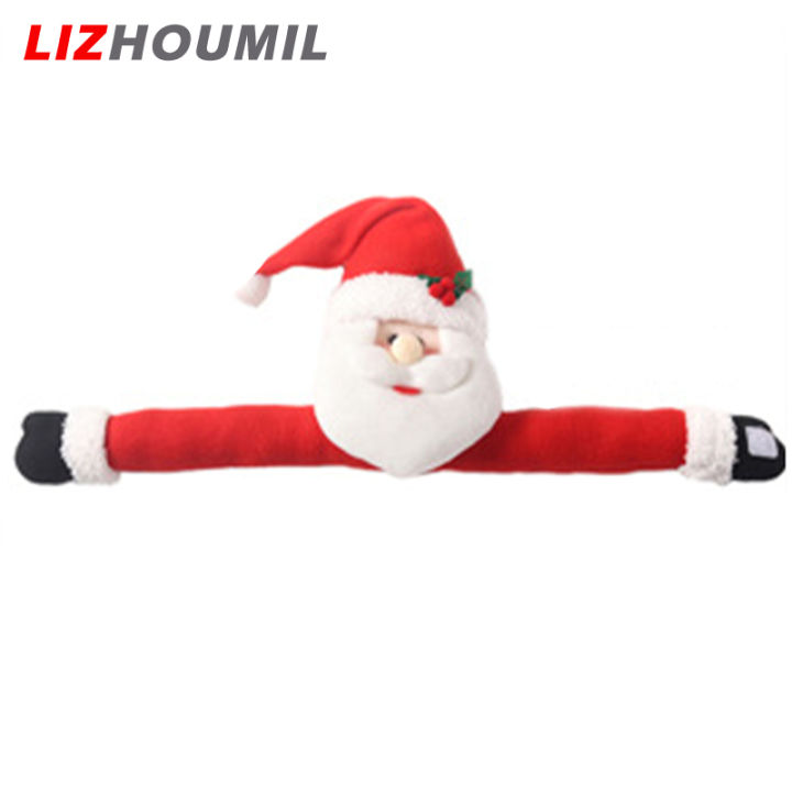 lizhoumil-ม่านหัวเข็มขัดรูปซานต้ามนุษย์หิมะกวางการ์ตูนน่ารักสำหรับตกแต่งบ้านสำนักงานห้องนอนสายรวบม่าน