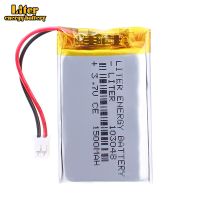 JST XHR 2.0มม. 2Pin 3.7V 1500MAH ชาร์จได้103048 Lipo ลิเธียมพอลิเมอร์สำหรับ Mp3แผ่นหูฟังดีวีดีกล้องบลูทูธ