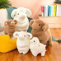 CAEWE ตุ๊กตาผ้าน่ารัก Alpaca ของตกแต่งบ้านหมอนสำหรับนอนหมอนนุ่มแกะยัดไส้สัตว์แกะกำมะหยี่ตุ๊กตาอัลปาก้าของเล่นตุ๊กตาของเล่นยัดไส้