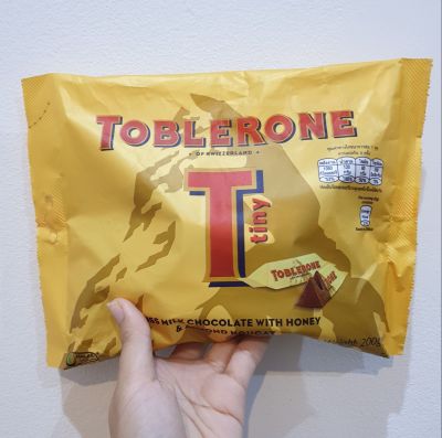 ทอปเบอโรนมินิช็อกโกแลตนม 200 กรัม Toblerone Mini Milk Chocolate 200g.