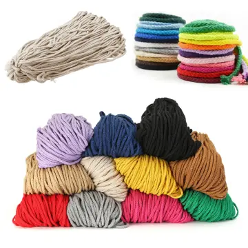 1-10mm Macrame Rope Twisted String Cotton Cord Handmade Natural