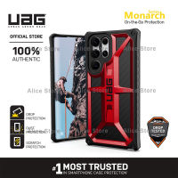 UAG Monarch Series Phone Case for Samsung Galaxy S22 Ultra / S22 with Military Drop Protective Case Cover - Red