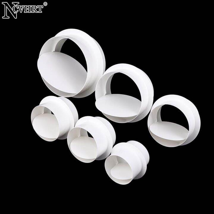 80200mm PVC Exhaust Fan Check Valve For Bathroom Kitchen Round Pipe