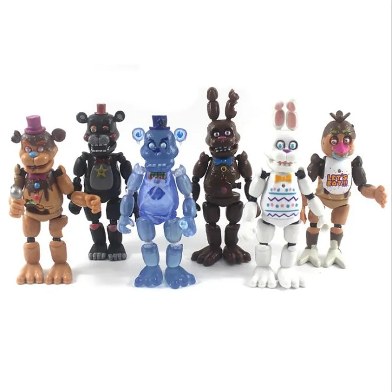 8pcs/Set Fnaf Anime Five Nights At Freddy'S Character Toy Action Figure  Kids Gift - Corre Que Ta Baratinho