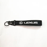 JDM Lexus Racing พวงกุญแจโลหะพวงกุญแจตะขอสายคล้องเชือกเส้นเล็กไนล่อน