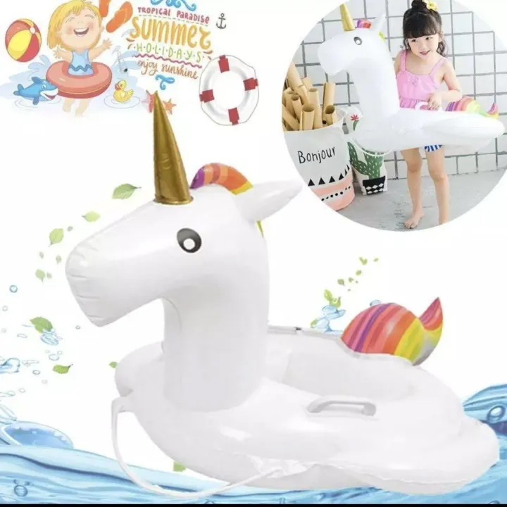Unicorn Baby Floater Inflatable Baby Seat Boat Pool Ring Baby Swimming
