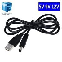 【CW】 GREATZT Usb Power Boost Line Dc 5v To Dc 9v / 12v Step Up Module Usb Converter Adapter Cable 2.1x5.5mm Plug