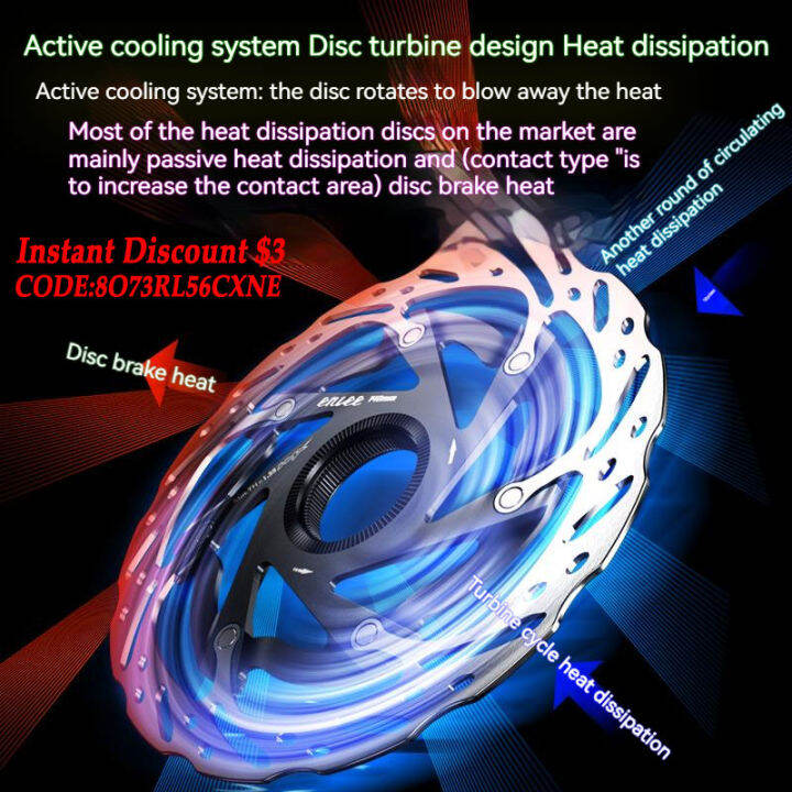 enlee-140มิลลิเมตร160มิลลิเมตรจักรยานถนนดิสก์เบรกเบา-rt-rx-ศูนย์ล็อคจักรยานแผ่นโรเตอร์กระจายความร้อนที่แข็งแกร่งลอยโรเตอร์