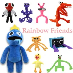 Rainbow Friends Plush Toy Cartoon Personagem do jogo de desenho animado  Doll Kawaii Blue Monster Soft Stuffed Animal Brinquedos para crianças fãs