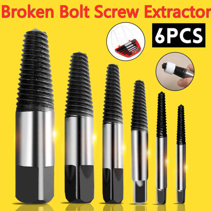 Broken bolt screw extractor Makeup Remover Kit Easy Removal Drill Bit