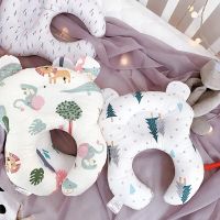 Baby Shaping Pillow Lovely Cartoon Pullover neck Head Protect Pillow Soft Breathable Anti-rollover Multifunction Infant Supplies