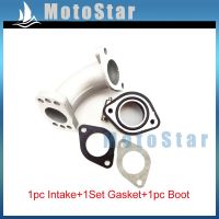 Carburetor Intake Mainfold + Adapter Boot Flange + Gasket For 150cc 160cc 200cc 250cc Engine Pit Dirt Motor Bike Motorcycle