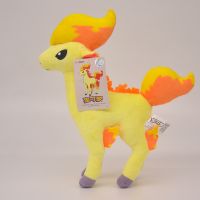 หุ่นแอ็คชั่นขนาด28ซม. ของเล่นโมเดลตุ๊กตาผ้ากำมะหยี่ Pokemon Ponyta