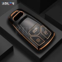 โครงเปลือกนอกเคส Kunci Remote Mobil TPU แฟชั่นสำหรับ Audi A4 B9 A5 A6 8S 8W Q5 Q7 4M S4 S5 S7 TT TFSI เคสมือถือ RS Fob ไร้กุญแจ