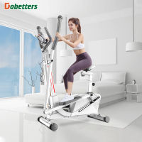 เครื่องเดินวงรี Elliptical อีลิปติคัล ลู่เดินกึ่งสเต็ป ลู่วิ่งกึ่งสเต็ป ออกกำลังกายแบบแอโรบิก คาร์ดิโอ สีขาว