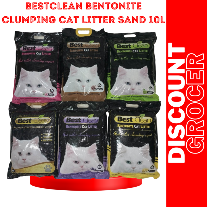 Bestclean Bentonite Clumping Cat Litter Sand 10L Lazada PH