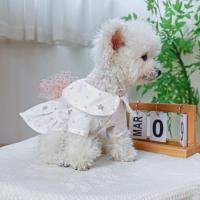 Cat Skirt  Doll Collar   Summer Dog Dress Star Printing Pet Dog Cat Bowknot Princess Dress Dresses