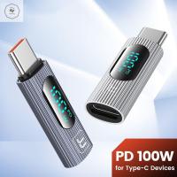 HESTING USB 2.0 OTG USB 2.0 100W ชนิด C อะแดปเตอร์อลูมิเนียมอัลลอยด์ USB-C 100W Type C To Type-C อะแดปเตอร์ Type-C เชื่อมต่อดิจิตอล USB-C ชายกับหญิงจออะแดปเตอร์โทรศัพท์คอมพิวเตอร์แล็ปท็อป