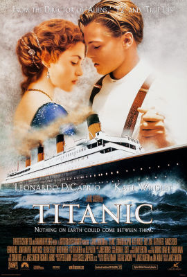 โปสเตอร์หนัง Titanic 1997 รับทำ โปสเตอร์ติดผนัง ของแต่งบ้าน ของตกแต่งห้องนอน 77poster