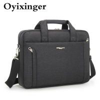 OYIXINGER Men Briefcase For 14 15.6 Inch Laptop Waterproof Oxford Mens Handbag Business Women Single Shoulder Messenger Bag Man