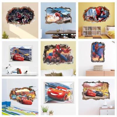 Big Size Spiderman Wall Sticker For Boys Room Decoration Self Adhesive Vinyl Car Wallpaper Home Decor DIY Decal Murals Kids Gift