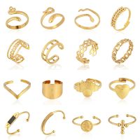 【CC】 Snake Rings Statement Womens Punk Gold Color Jewelry